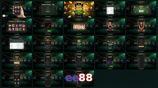 Main screen of Ee88 bet page for PK players